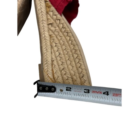 NEW American Womens 8.5 Eagle Red Sandals Platform Slide Sandals Resort Wear - Picture 5 of 9